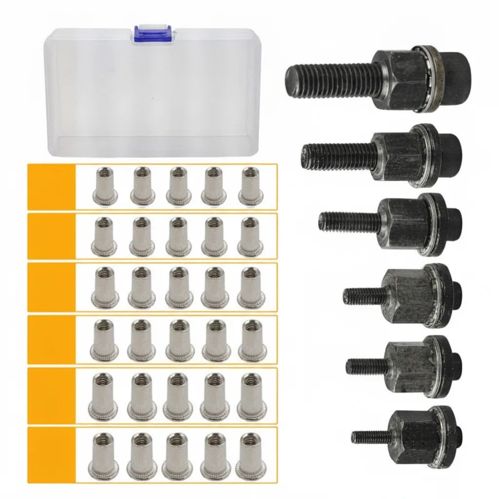 Rivet Nut Set M3-M10 With Screws & Storage Box