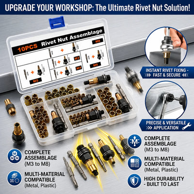 Rivet Nut Tool Set M3 To M8 Complete Kit