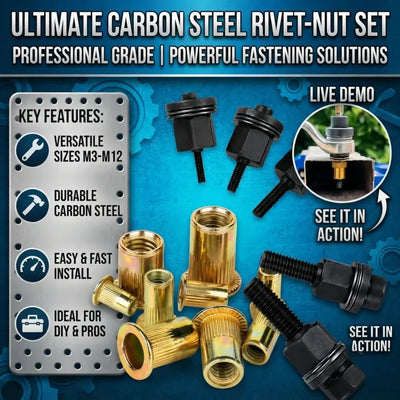 Rivet Nut Tool Set M3 To M8 Complete Kit