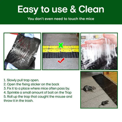 Rodent Glue Trap Extra Strong Adhesive Transparent & Waterproof