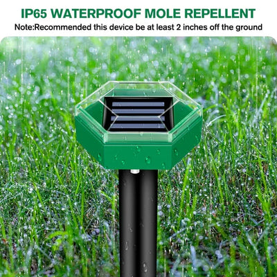 Rodent Repeller Solar-Powered Ultrasonic Spikes Weather-Resistant