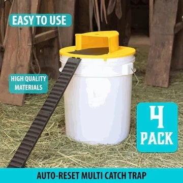 Rodent Trap Bucket Lid Auto-Reset Fits 5-Gallon Buckets