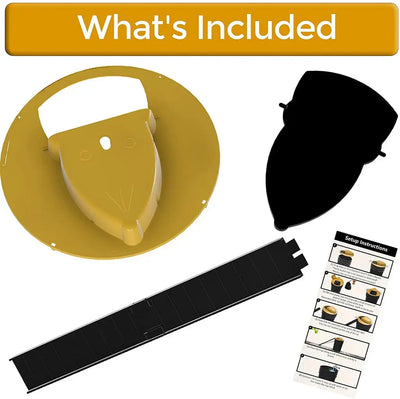 Rodent Trap Enclosed Reusable Counterweighted Plank Design