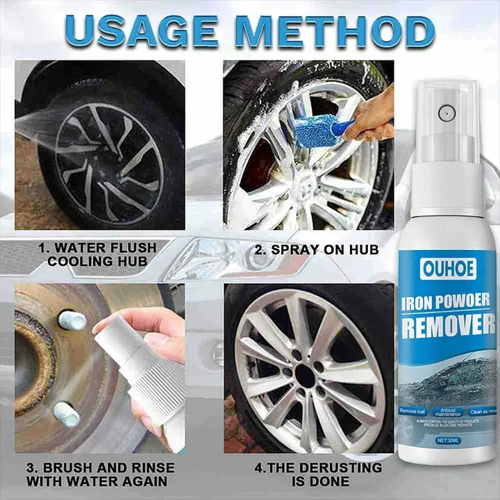 Rust Remover Spray Wheels & Paint Dissolves Brake Dust