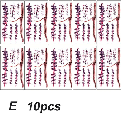 Scar Tattoo Stickers Waterproof Water-Transfer