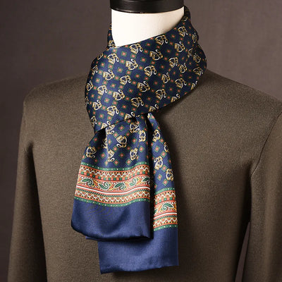 Scarf Mulberry Silk Double-Layer Polka Dot