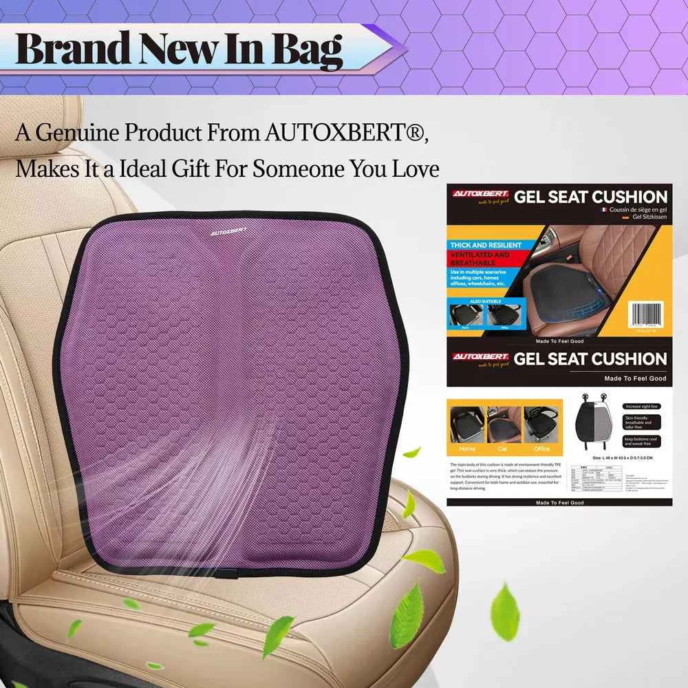 Seat Cushion Cooling Gel & Memory Foam Tailbone Cutout