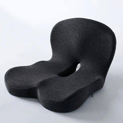 Seat Cushion Ergonomic Cutout Memory Foam Non-Slip Base