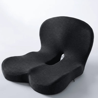 Seat Cushion Ergonomic Memory Foam Non-Slip & Washable Cover