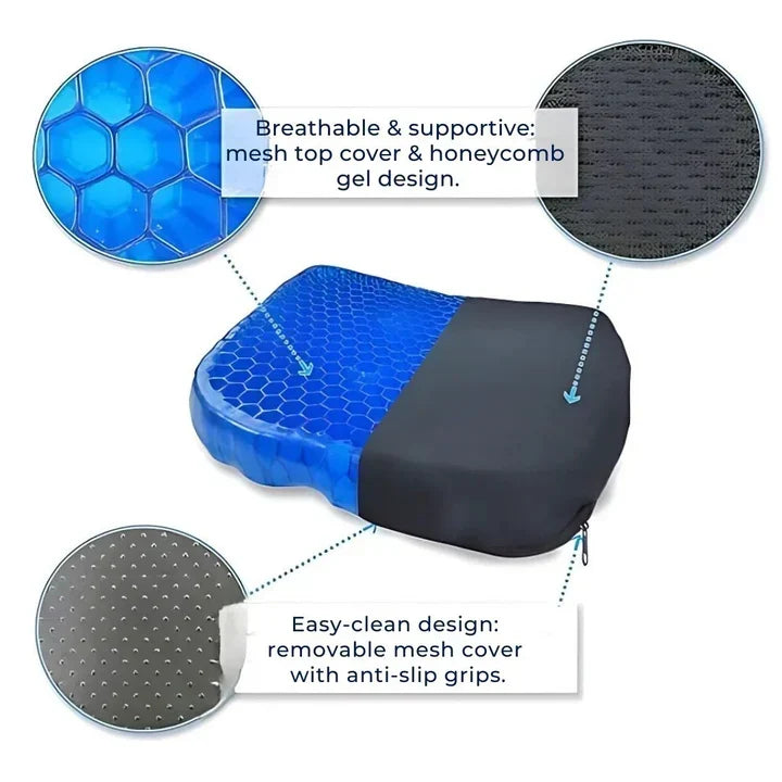 Seat Cushion Honeycomb Gel Tailbone Relief