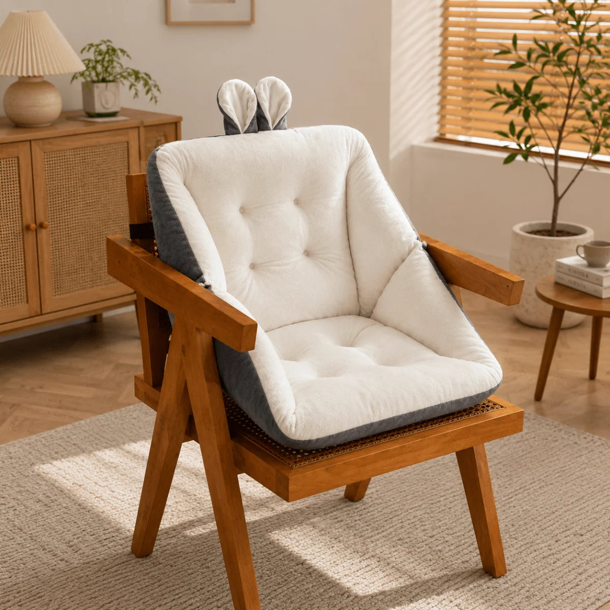 Seat Cushion Memory Foam Ergonomic Tailbone Support Removable Cover