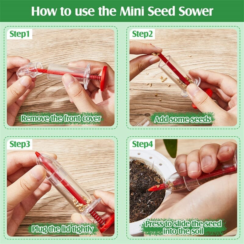 Seed Injector Single-Seed Precision Ergonomic Handle