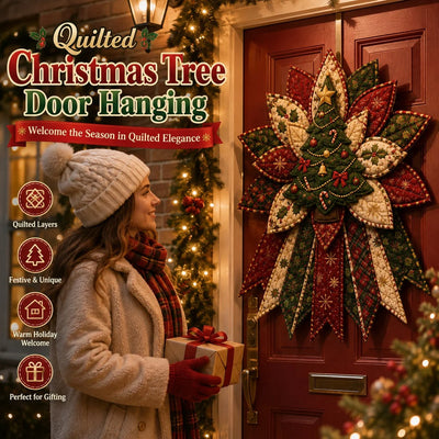 Sewing Kit Christmas Door Hanging Quilted Beginner-Friendly