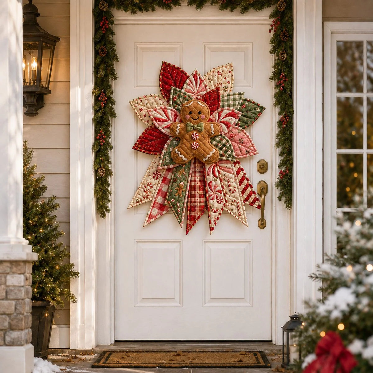 Sewing Kit Christmas Door Hanging Quilted Beginner-Friendly
