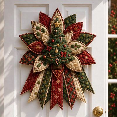 Sewing Kit Christmas Door Hanging Quilted Beginner-Friendly