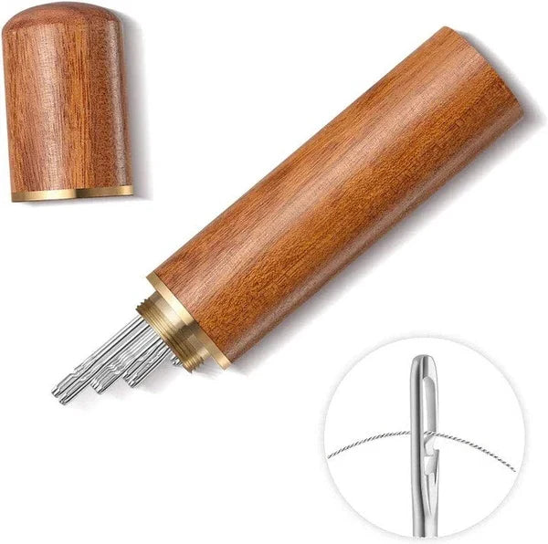 Sewing Needle Set Side-Slot Threading Stainless Steel 30-Piece