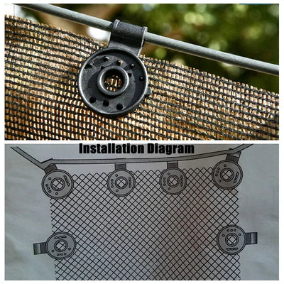 Shade Clips Spring-Loaded Weather-Resistant Grip