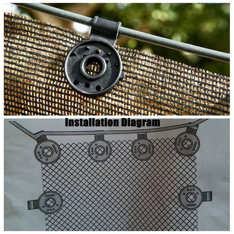 Shade Clips Spring-Loaded Weather-Resistant Grip