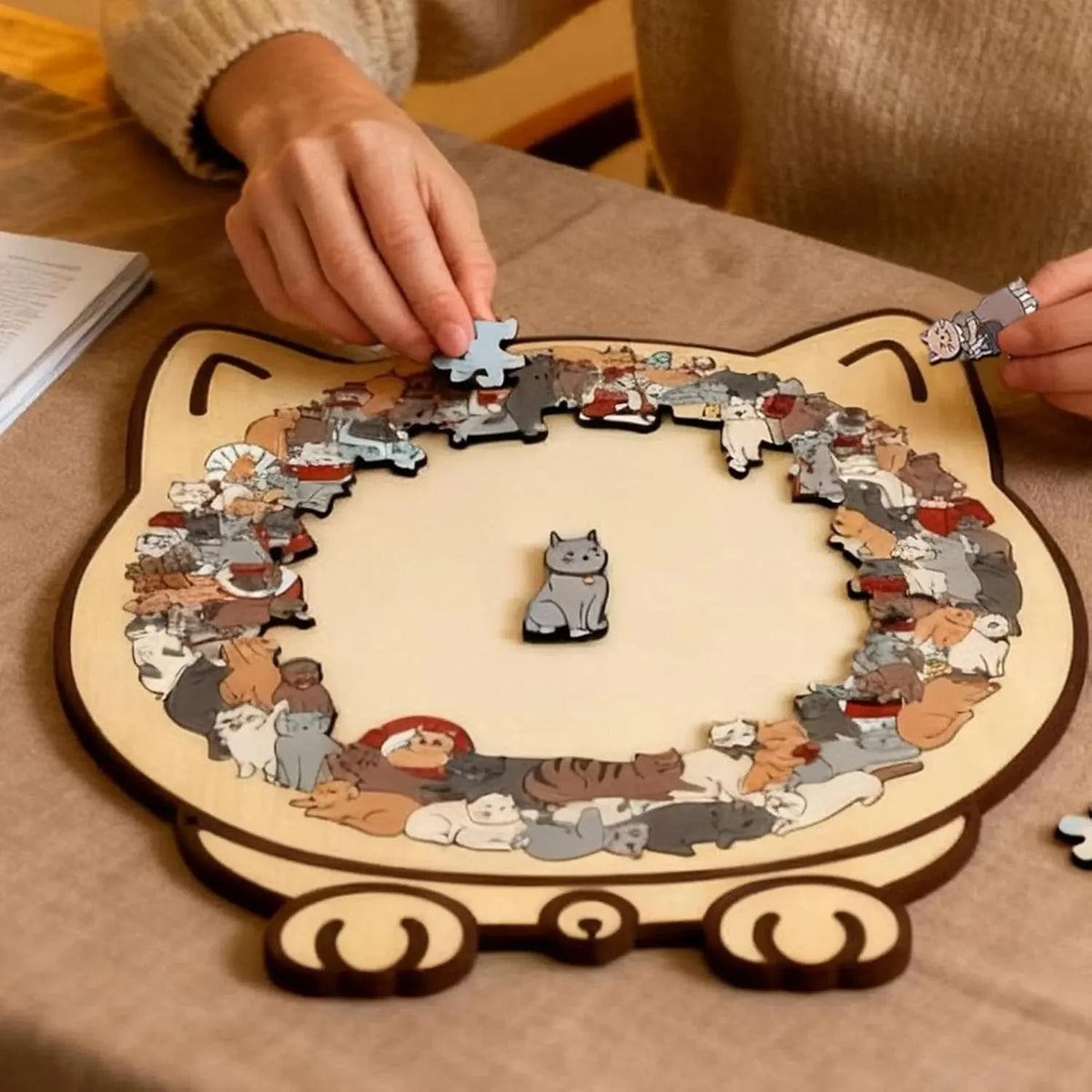 Shaped Puzzle Cat Silhouette 135 Irregular Pieces