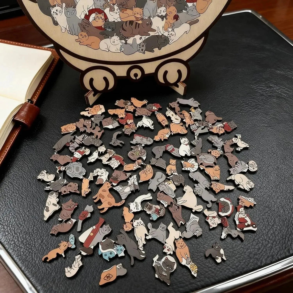 Shaped Puzzle Cat Silhouette 135 Irregular Pieces