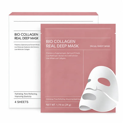 Sheet Mask Organic Collagen Hyaluronic Acid Niacinamide