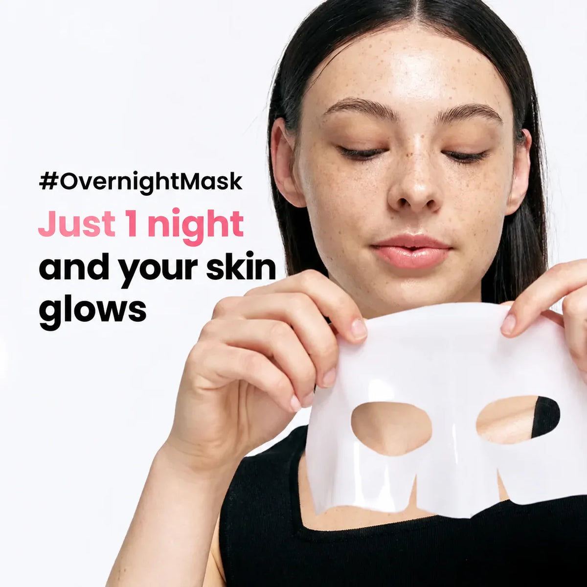 Sheet Mask Organic Collagen Hyaluronic Acid Niacinamide