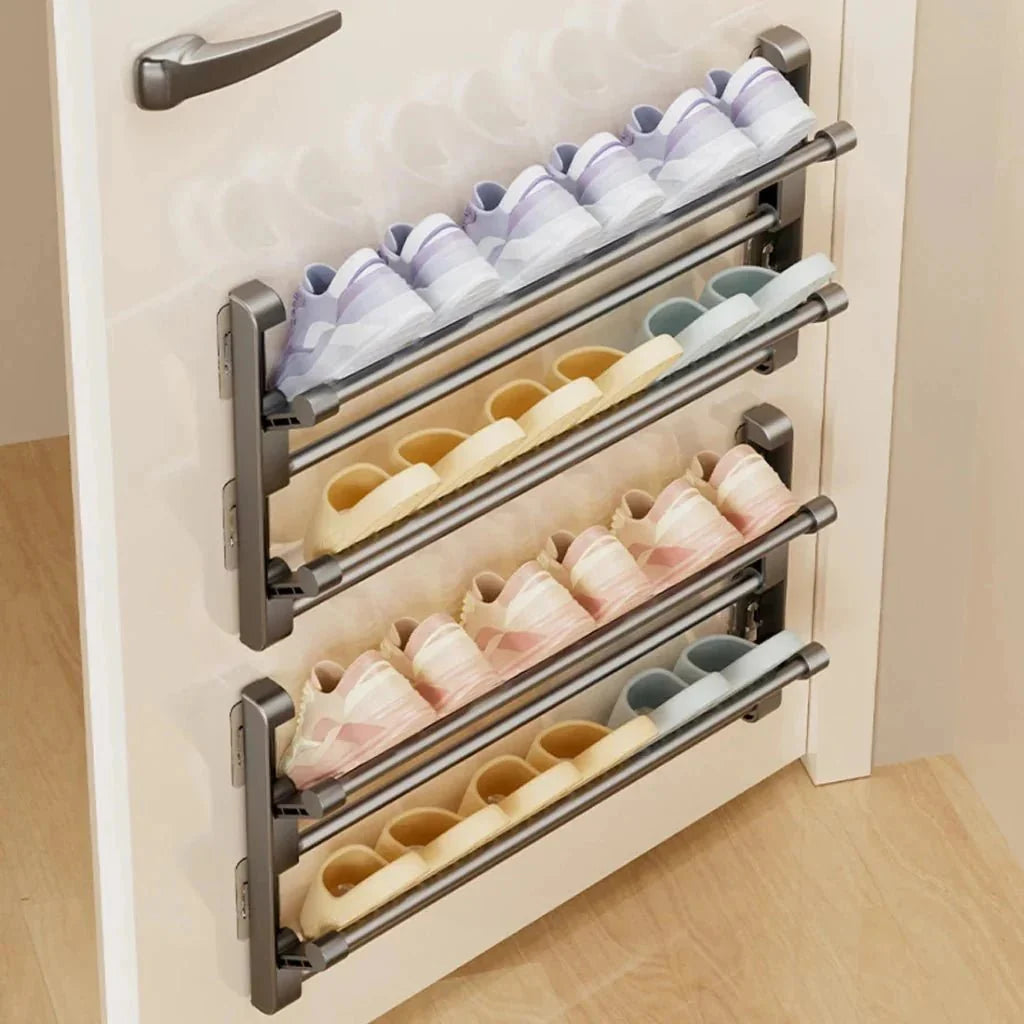Shoe Rack Wall-Mounted Integrated Drainage Durable Plastic