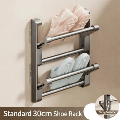 Shoe Rack Wall-Mounted Integrated Drainage Durable Plastic