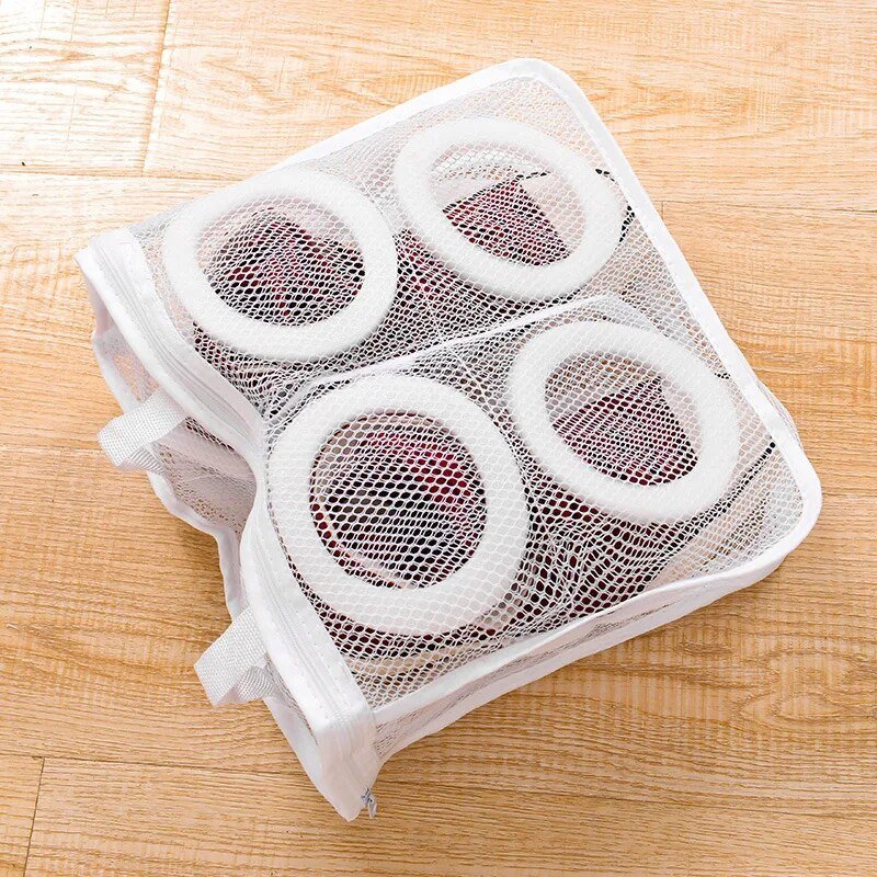 Shoe Wash Bag Polyester Mesh & Inner Sponge