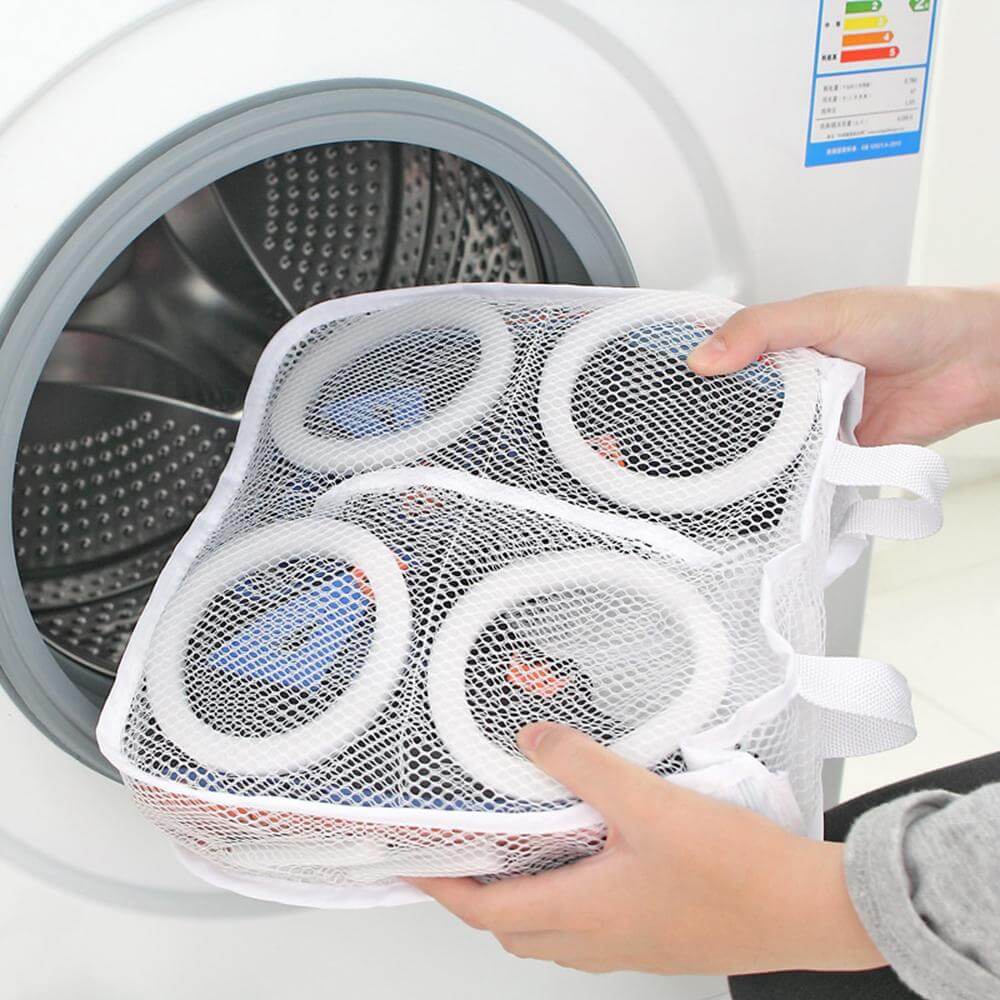Shoe Wash Bag Polyester Mesh & Inner Sponge