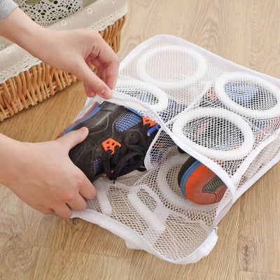 Shoe Wash Bag Polyester Mesh & Inner Sponge