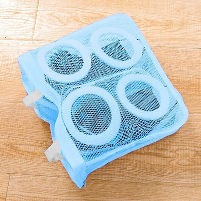 Shoe Wash Bag Polyester Mesh & Inner Sponge