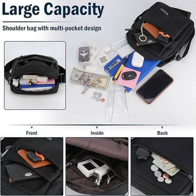 Shoulder Bag Waterproof Anti-Theft Adjustable Strap