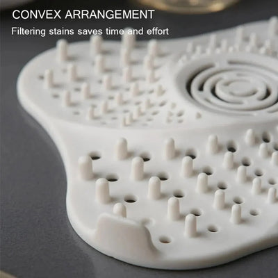 Shower Drain Hair Catcher Spiral Design Suction Cup Base