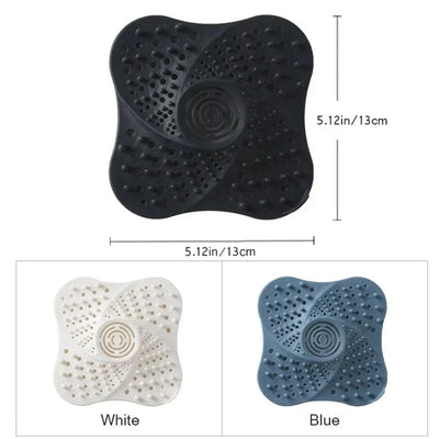 Shower Drain Hair Catcher Spiral Design Suction Cup Base