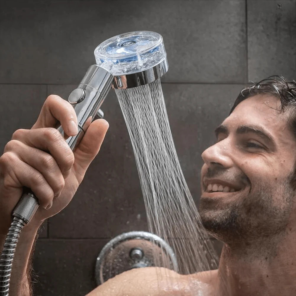 Shower Head Micro Nozzle 360° Rotating On/Off Switch