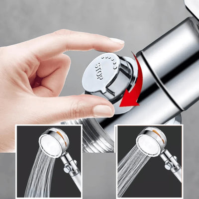 Shower Head Micro Nozzle 360° Rotating On/Off Switch
