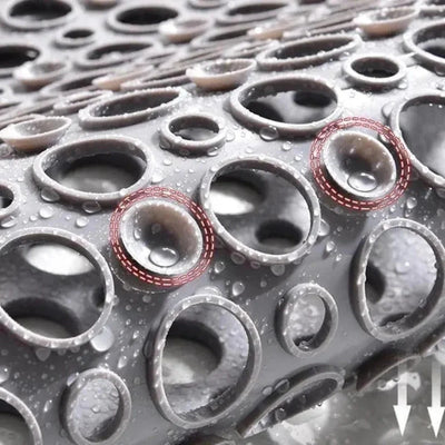 Shower Mat Non-Slip Suction Cups & Drainage Holes