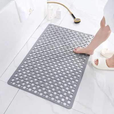 Shower Mat Textured Traction Grooves Heat-Resistant