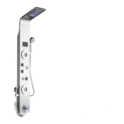 Shower Panel Wall-Mount 6 Spray Modes Water-Powered LED