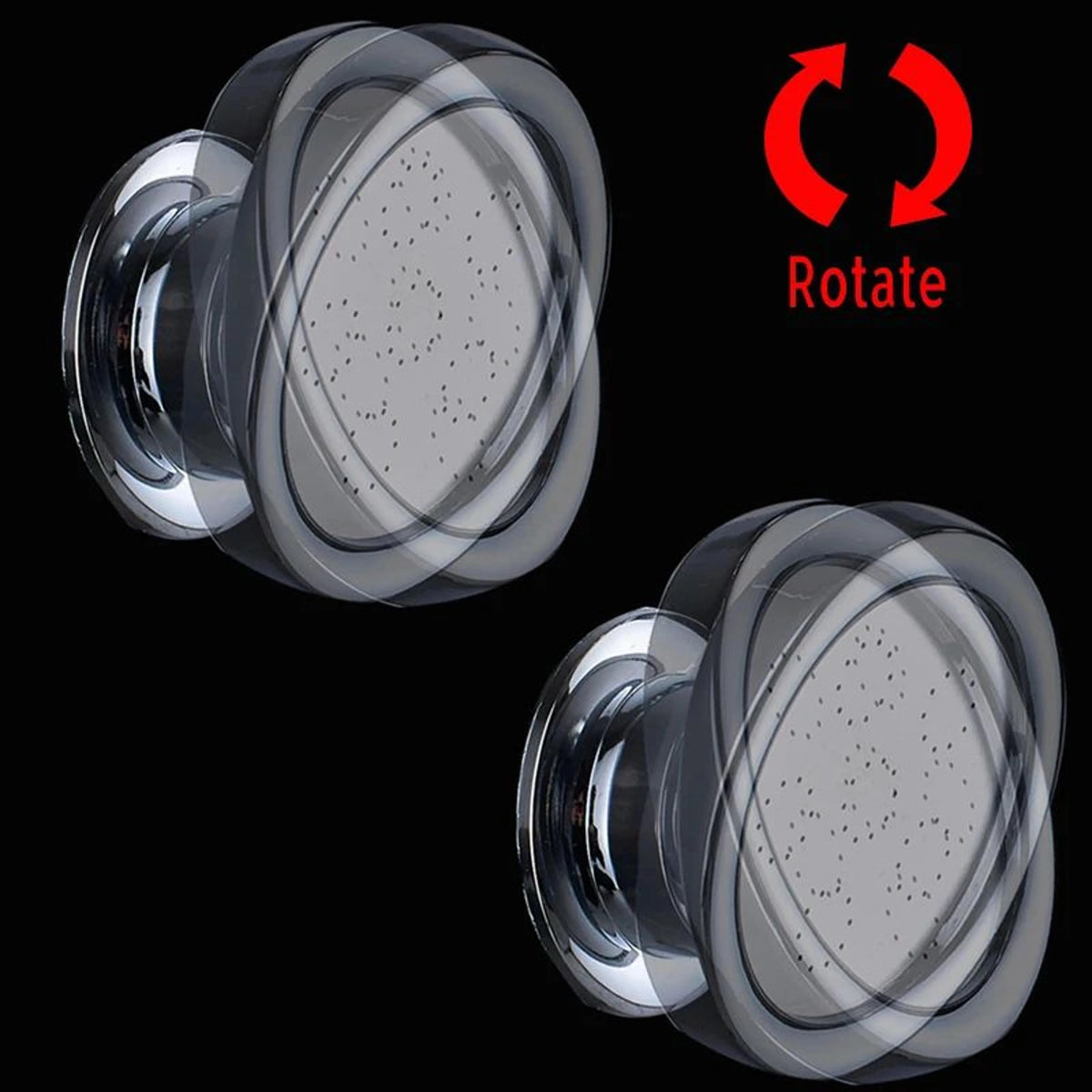 Shower Panel Wall-Mount 6 Spray Modes Water-Powered LED
