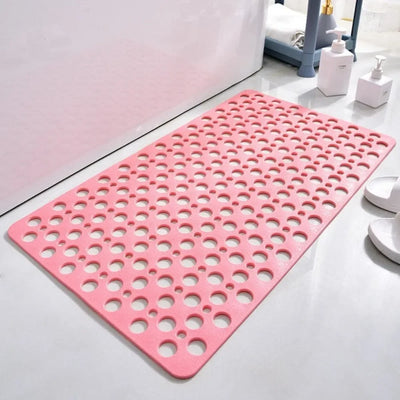 Shower Safety Mat Non-Slip Suction Cups Drainage Holes