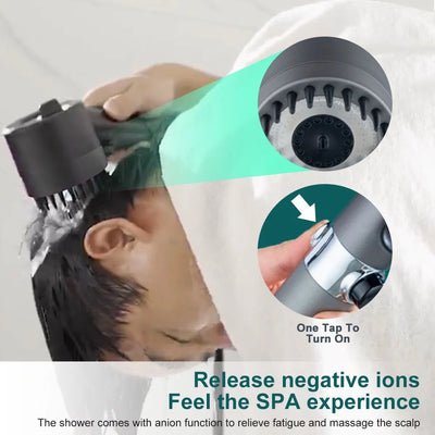 Showerhead High-Pressure Micro-Hole 9-Layer Filter Water-Saving
