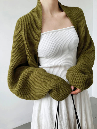Shrug Cardigan Shift Fit Viscose Blend