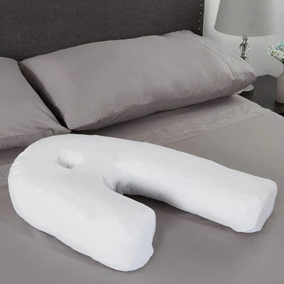 Side Sleeper Pillow Contoured With Integrated Ear Hole