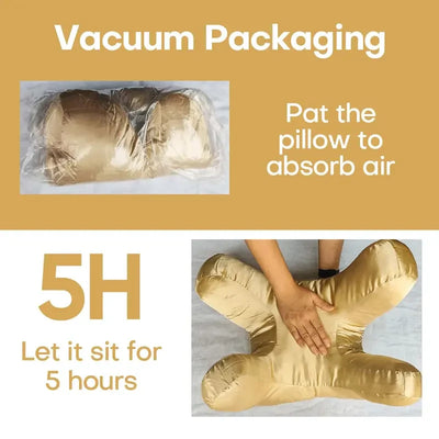 Side Sleeper Pillow Four-Section Raised Frame Machine-Washable Cover