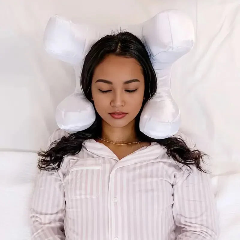 Side Sleeper Pillow Four-Section Raised Frame Machine-Washable Cover