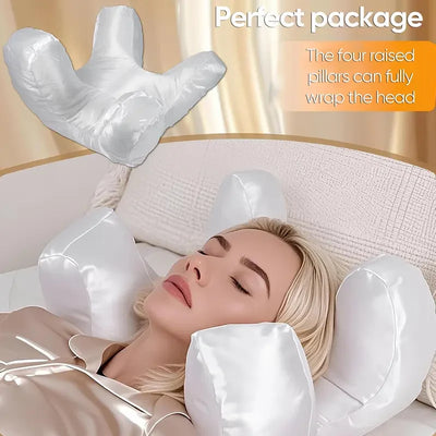 Side Sleeper Pillow Four-Section Raised Frame Machine-Washable Cover