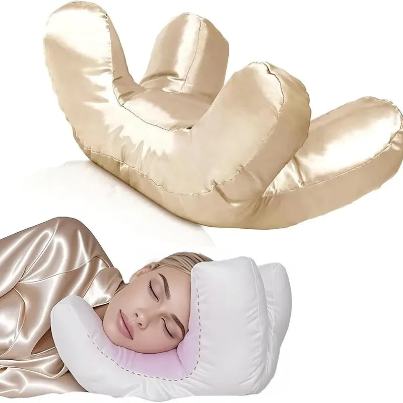 Side Sleeper Pillow Four-Section Raised Frame Machine-Washable Cover