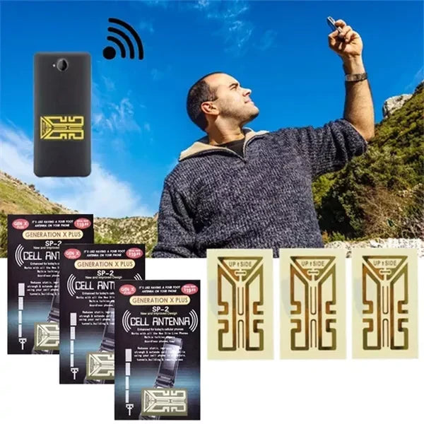 Signal Booster Sticker Adhesive Backing 3-Pack